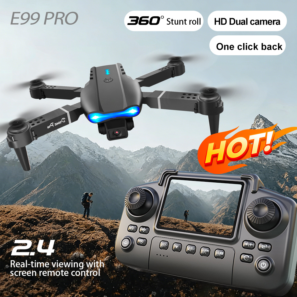 Drone Battery Case - Aerial Drone Dual Lens Switch Gesture