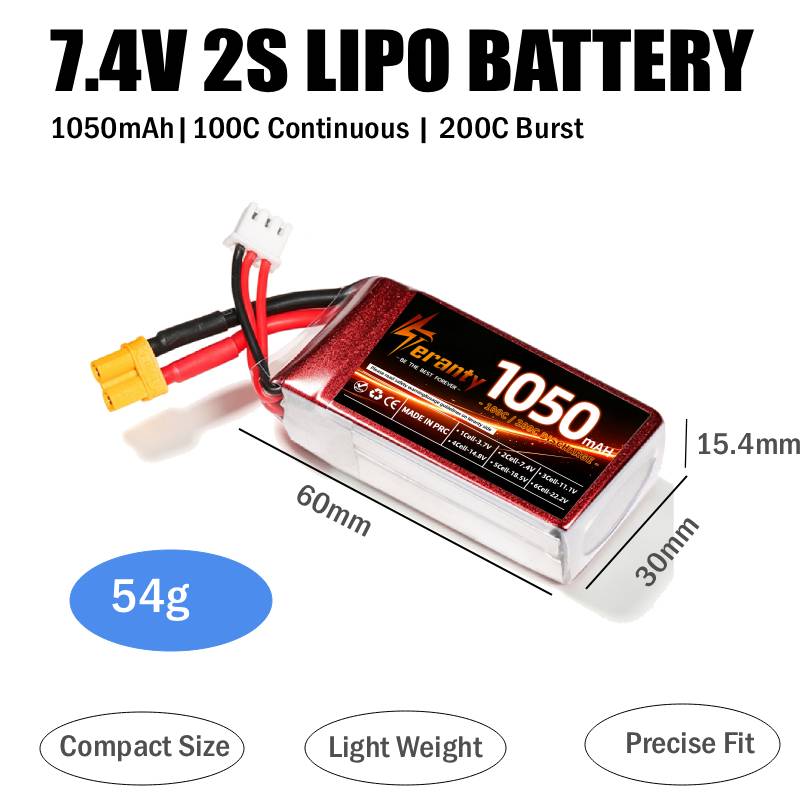 2PCS 1050mAh 2S 3S 4S RC Lipo  - Drone Battery 3S review and price
