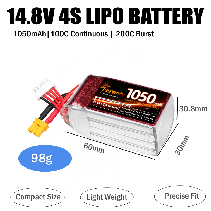 2PCS 1050mAh 2S 3S 4S RC Lipo  - Drone Battery 3S review and price